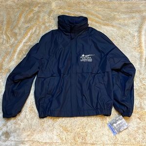 NYT Landway microfiber navy jacket with fleece lining